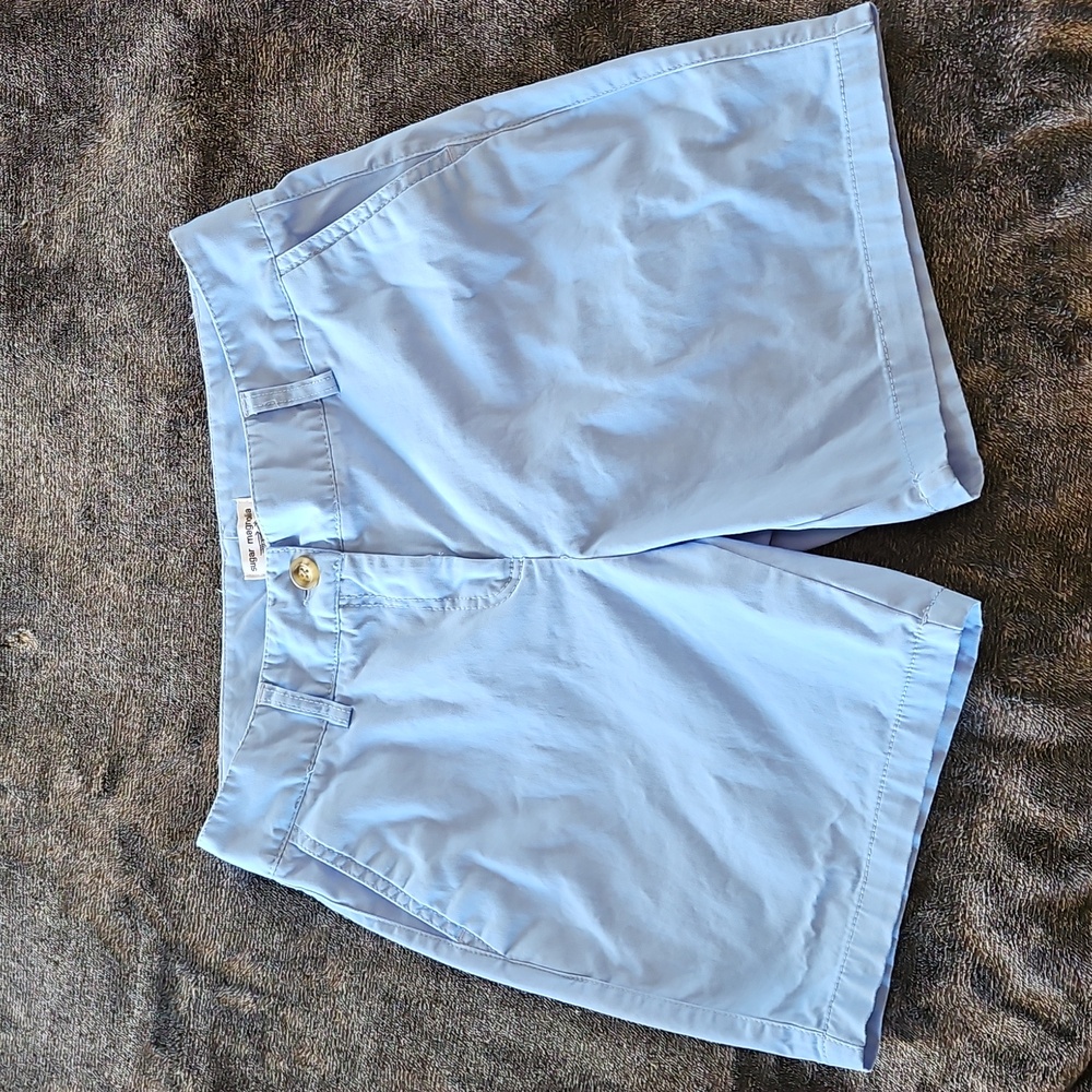 Sugar Magnolia Womens Blue Cotton Shorts, Size 4P